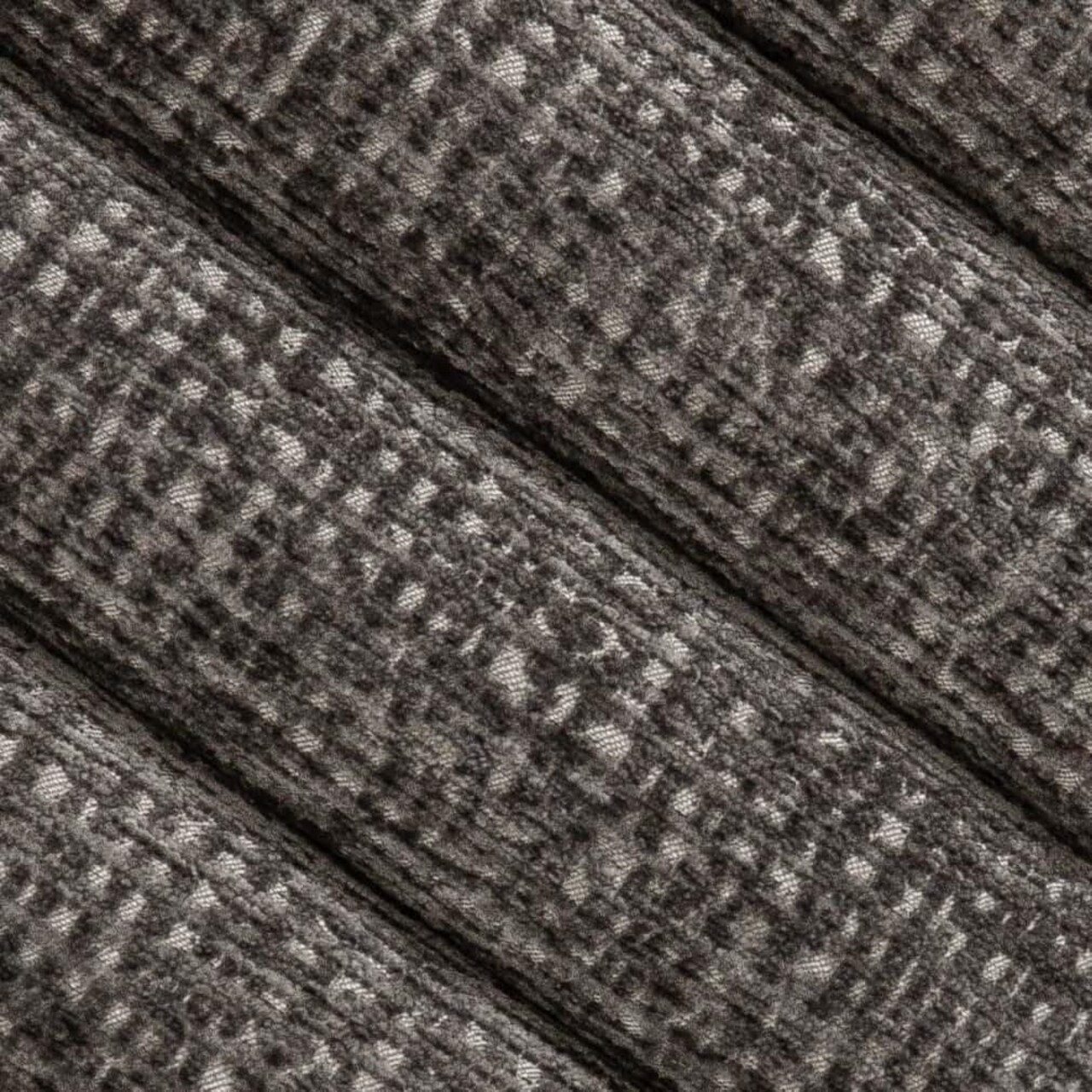 Grey Stain Resistant Performance Pet Friendly Chenille Upholstery Fabric by The Yard - SKU: Claridge Granite